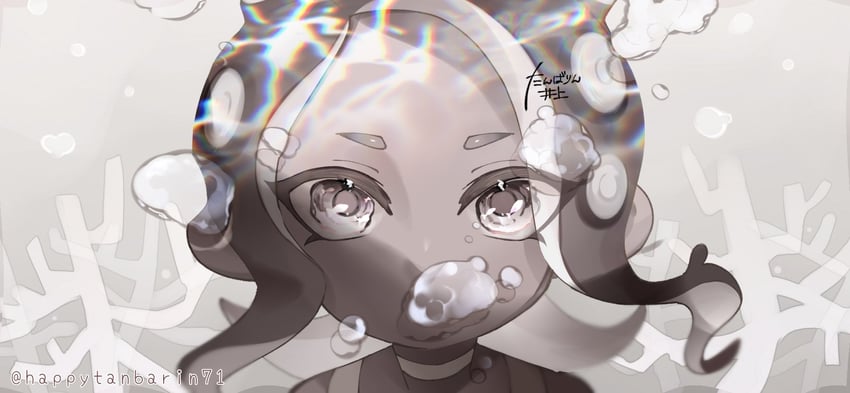 octoling player character, octoling girl, and agent 8 (splatoon and 2 more) drawn by tambarin_inoue