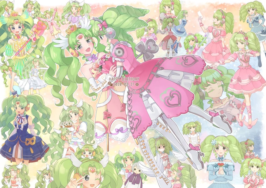 falulu and shikyoin hibiki (pretty series and 1 more) drawn by shiyurinpu