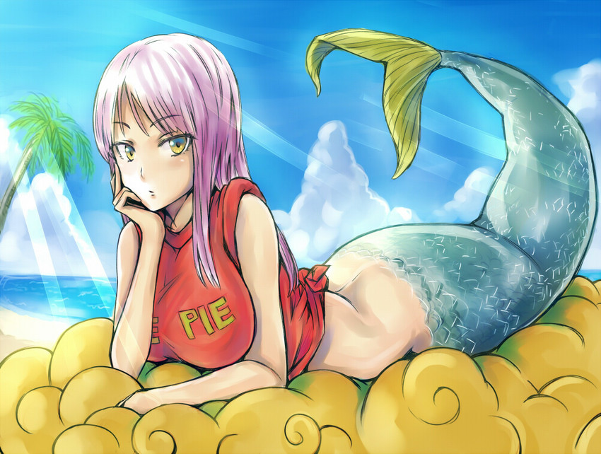 mermaid (dragon ball) drawn by inaba-no-kuni-tottori