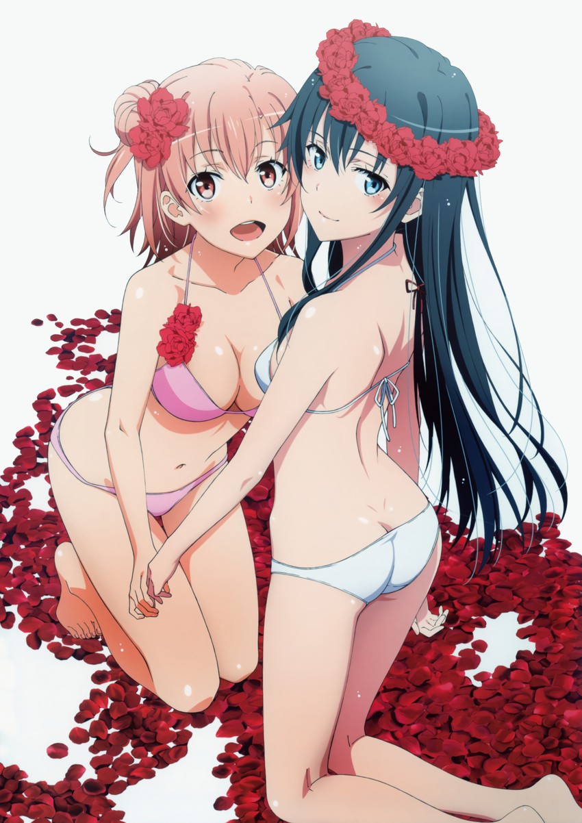 yukinoshita yukino and yuigahama yui (yahari ore no seishun lovecome wa machigatteiru.)