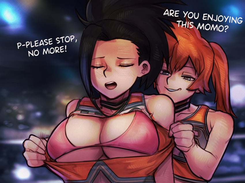 yaoyorozu momo and kendo itsuka (boku no hero academia) drawn by fluffydango
