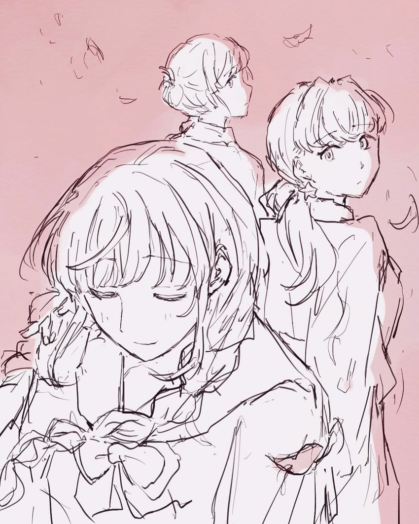 hinoshita kaho, otomune kozue, and momose ginko (love live! and 1 more) drawn by yam5565