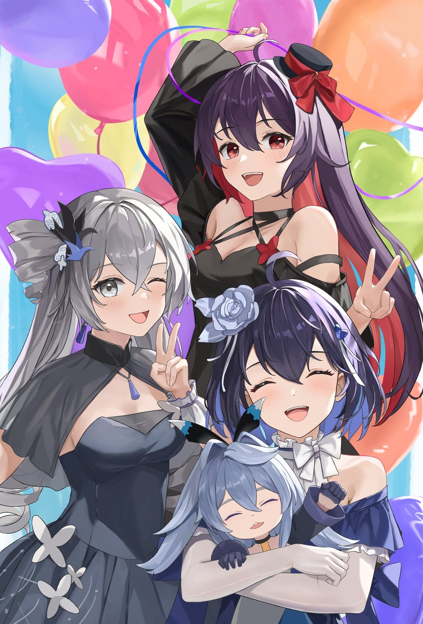 bronya zaychik, seele vollerei, seele, and project bunny (honkai and 1 more) drawn by cherng
