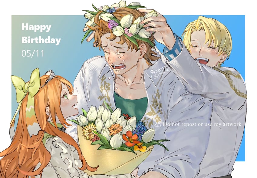 etie, alfred, and boucheron (fire emblem and 1 more) drawn by 91007