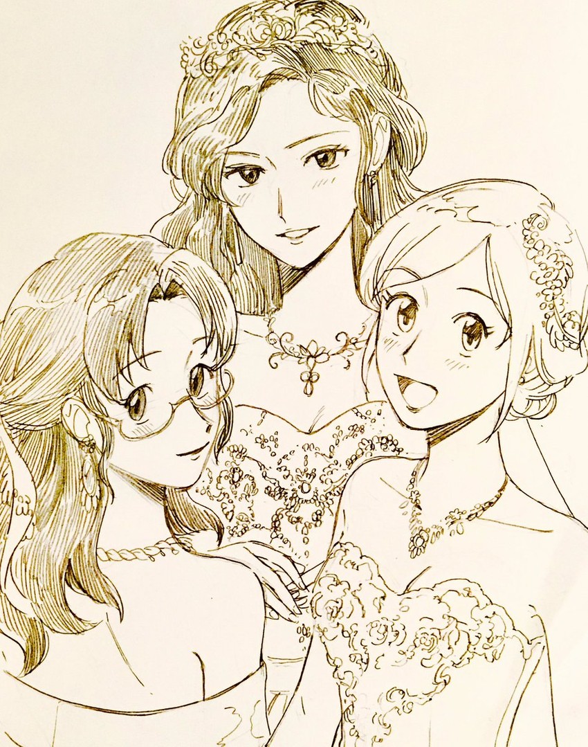menori, luna, and sharla (mujin wakusei survive) drawn by rakikoko