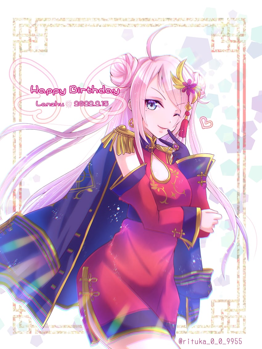 zhong lanzhu (love live! and 2 more) drawn by ritsuka_(rituka)