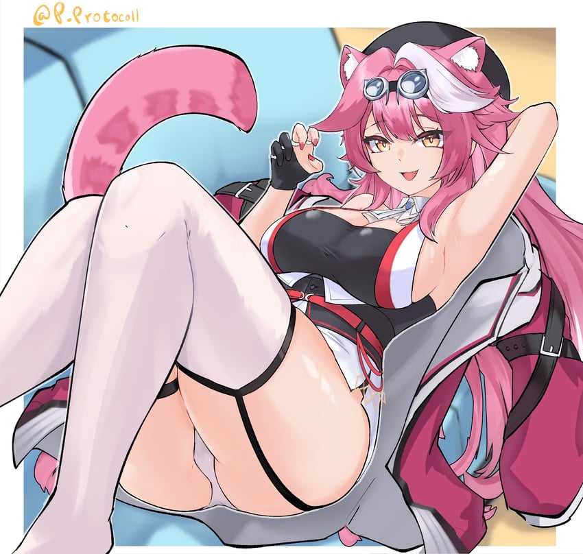 raora panthera (hololive and 1 more) drawn by p_protocoll