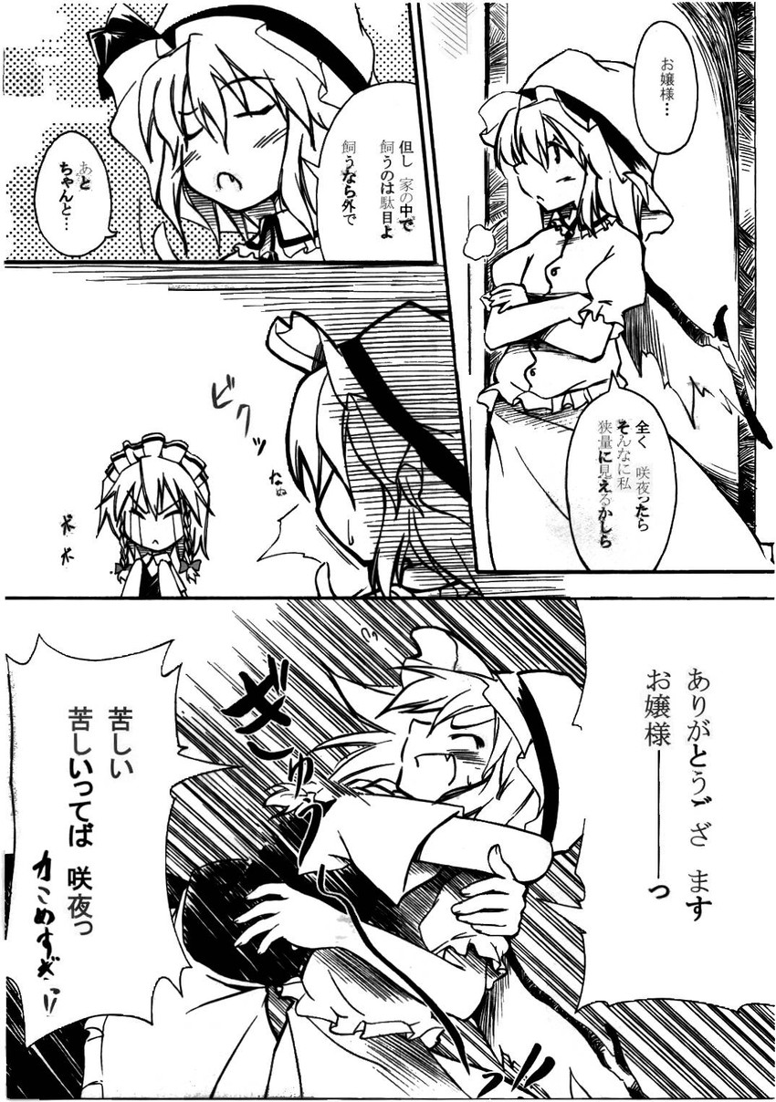 remilia scarlet and izayoi sakuya (touhou) drawn by hikawa_shou