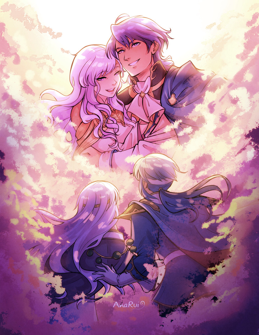 seliph, julia, sigurd, and deirdre (fire emblem and 1 more) drawn by tiuana_rui