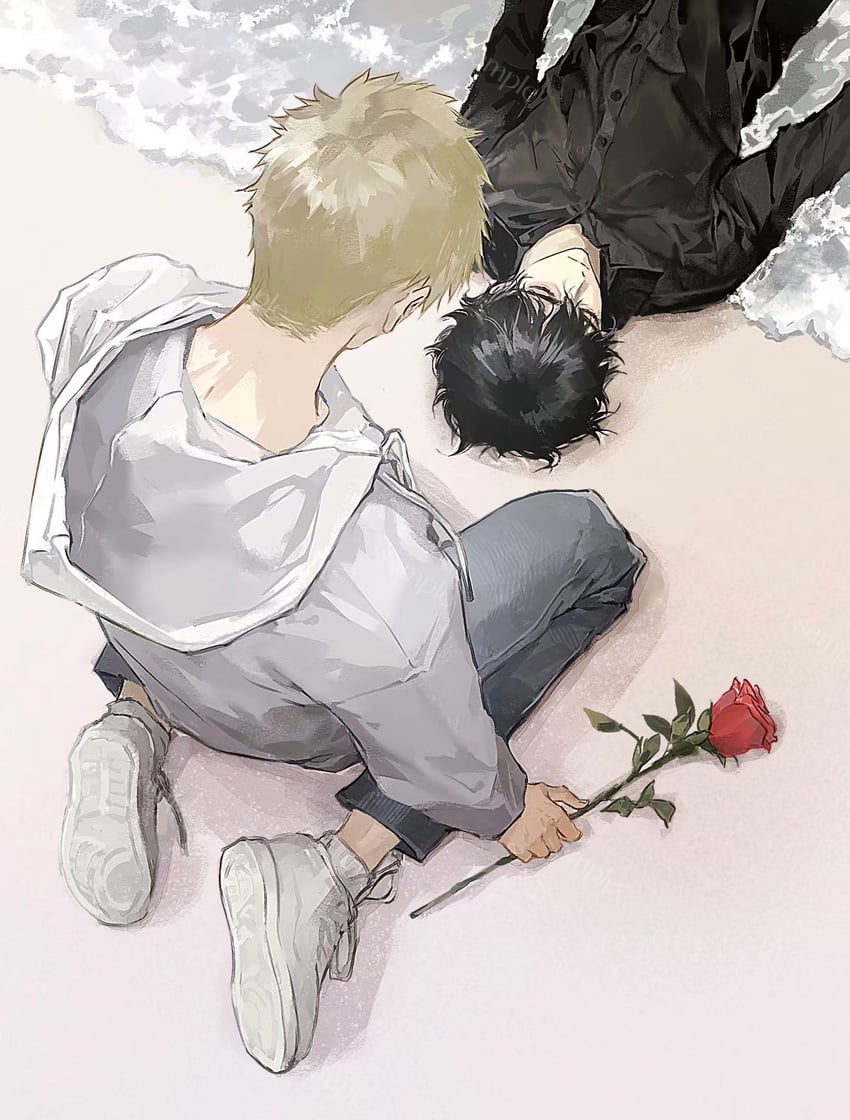 akeuraji tsukasa and yodaka jun (medalist) drawn by haoriday