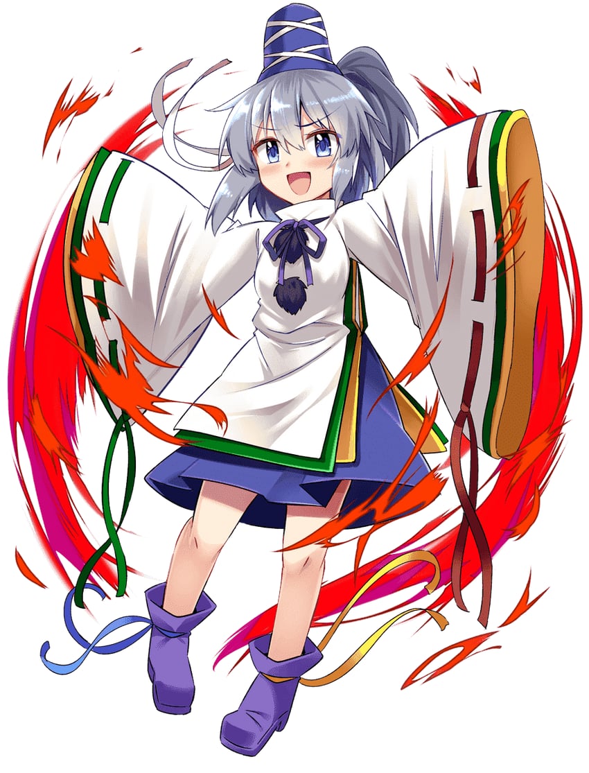 mononobe no futo (touhou and 1 more) drawn by e.o.