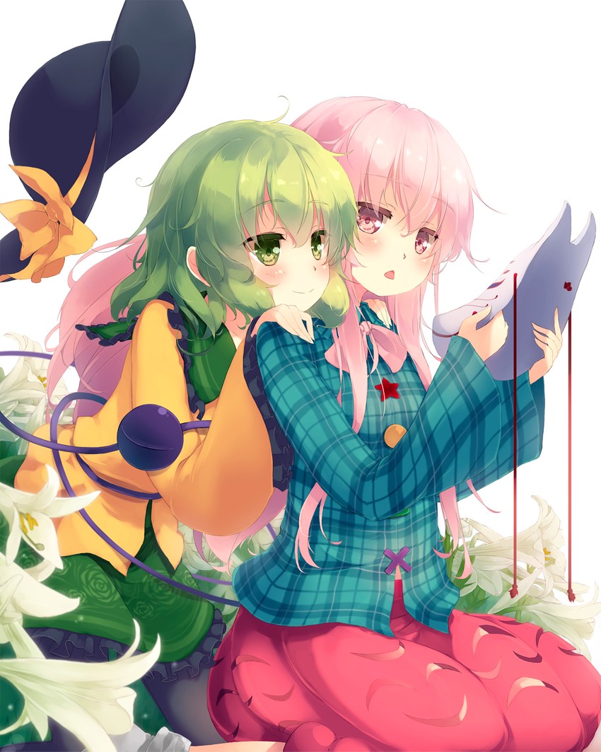 komeiji koishi and hata no kokoro (touhou) drawn by gengetsu_chihiro