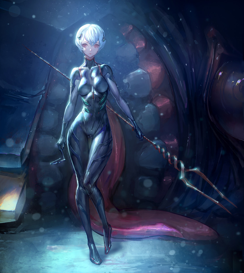 ayanami rei (neon genesis evangelion and 1 more) drawn by ozma