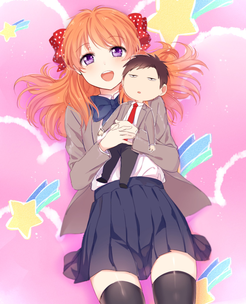 sakura chiyo and nozaki umetarou (gekkan shoujo nozaki-kun) drawn by mery_(yangmalgage)