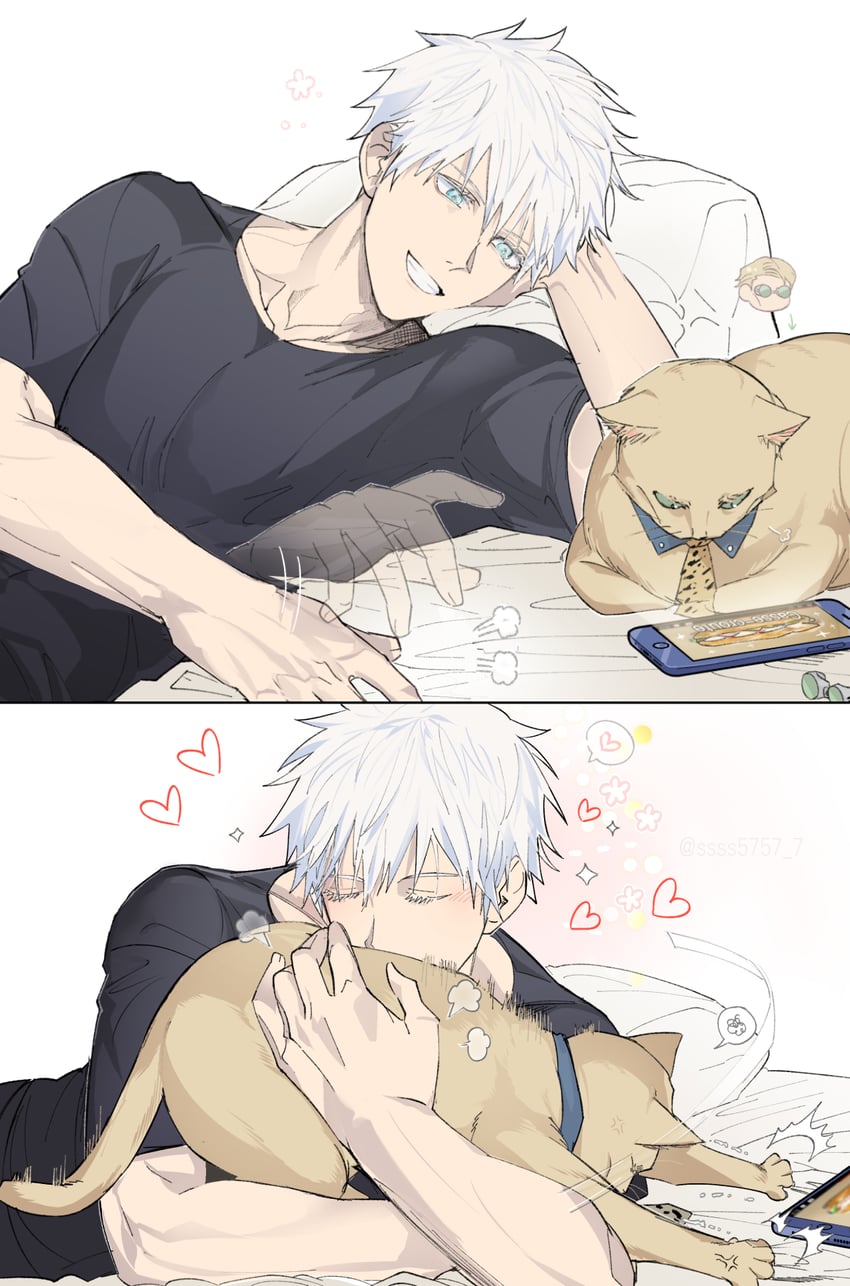 gojou satoru and nanami kento (jujutsu kaisen) drawn by saenik and ssss7777_7