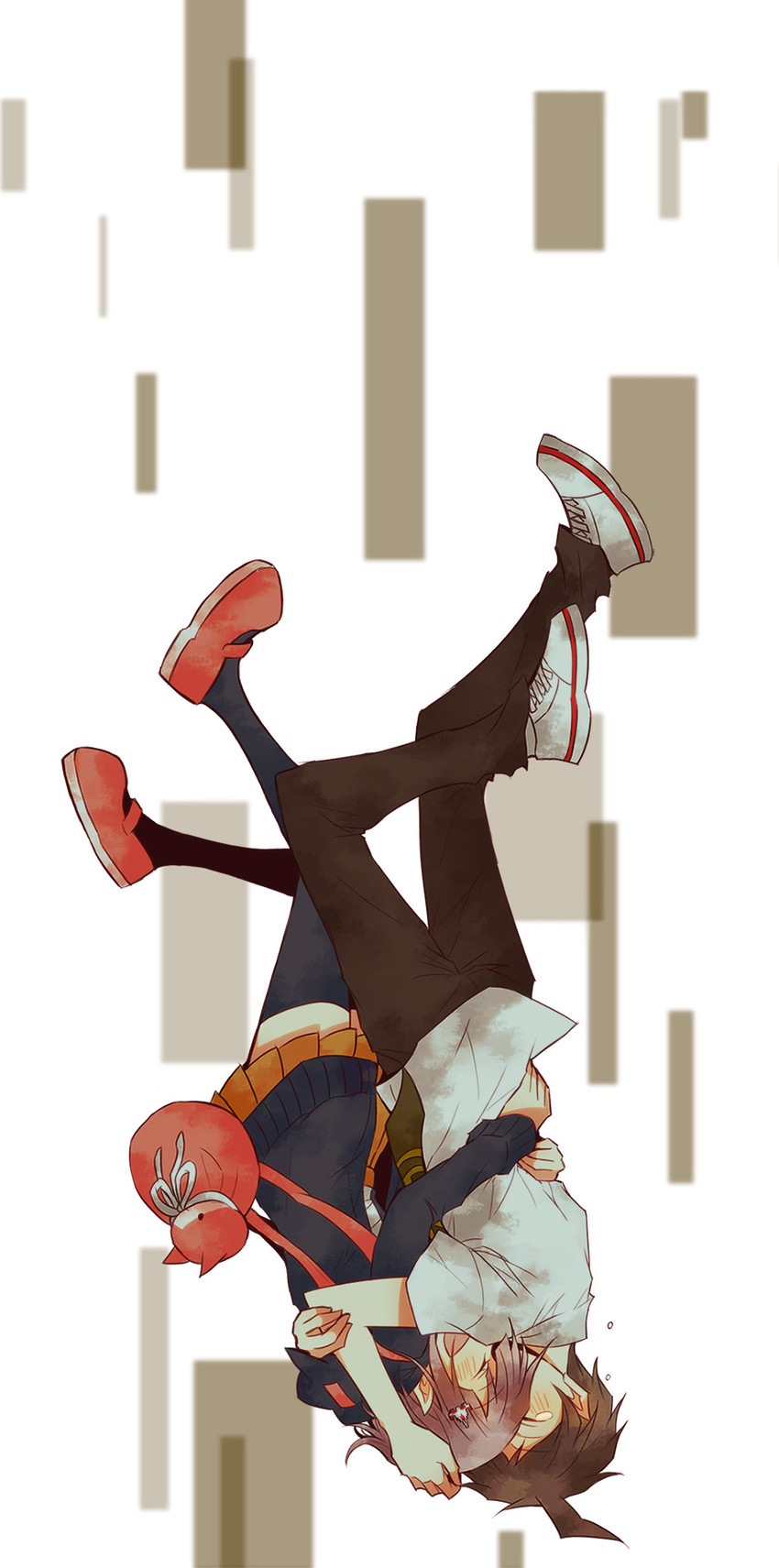 nanami chiaki and hinata hajime (danganronpa and 2 more) drawn by koyoshi