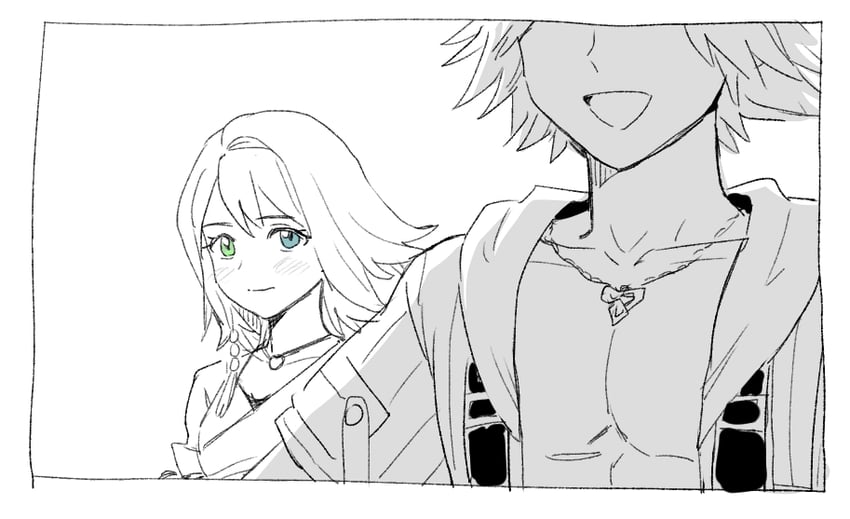 yuna and tidus (final fantasy and 1 more) drawn by dede_(qwea_00000)