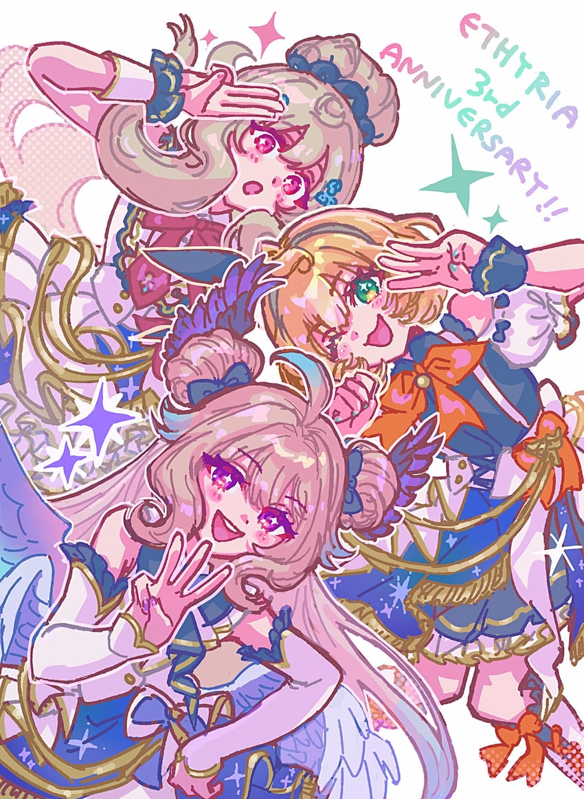enna alouette, millie parfait, and reimu endou (nijisanji and 1 more) drawn by popeye48532763
