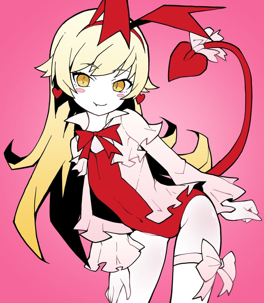 oshino shinobu and flonne (monogatari and 1 more) drawn by akableak