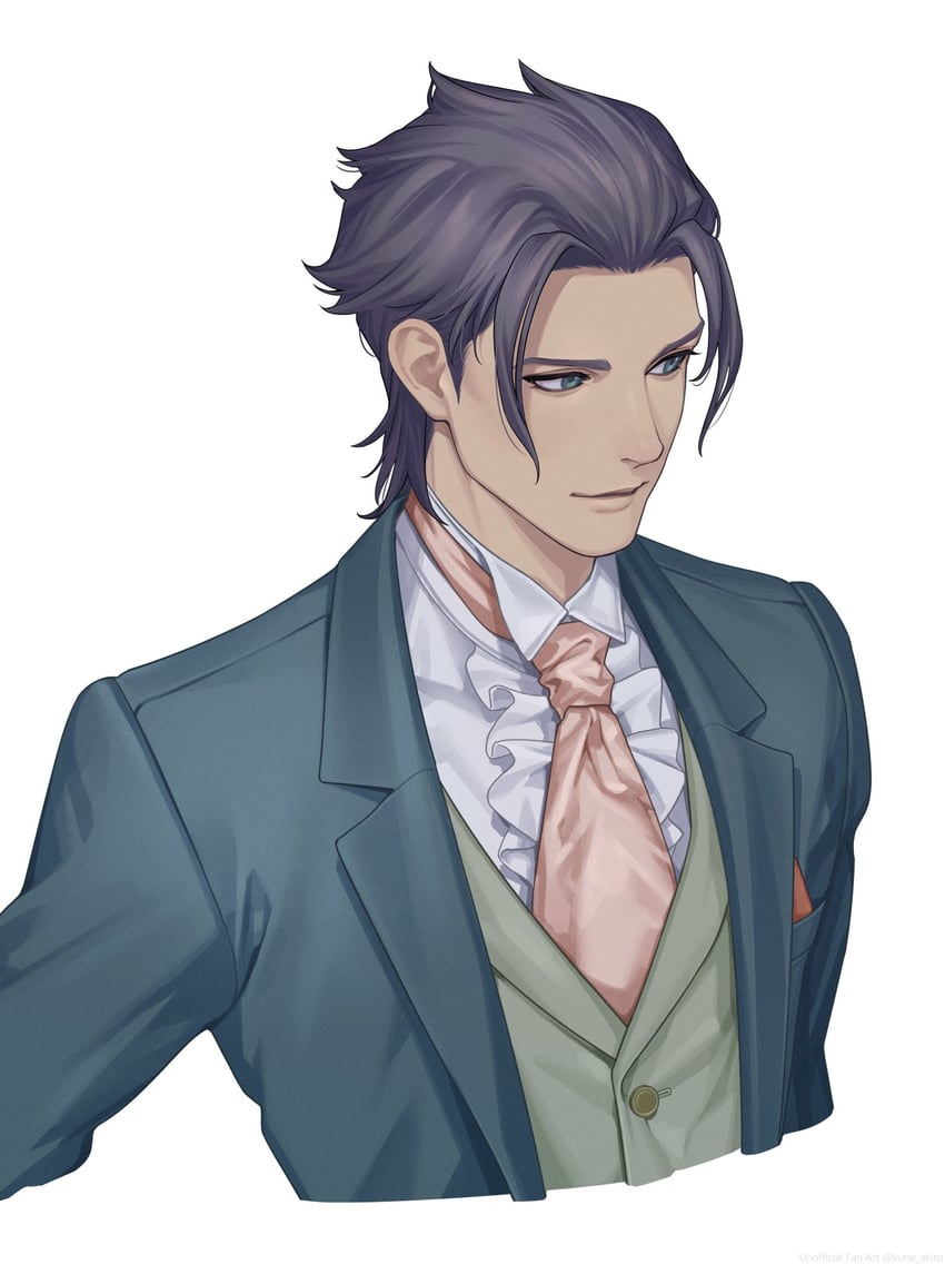 barok van zieks (ace attorney and 1 more) drawn by kune_akiro