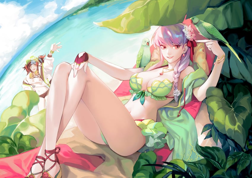 kama and sei shounagon (fate and 1 more) drawn by itsukann