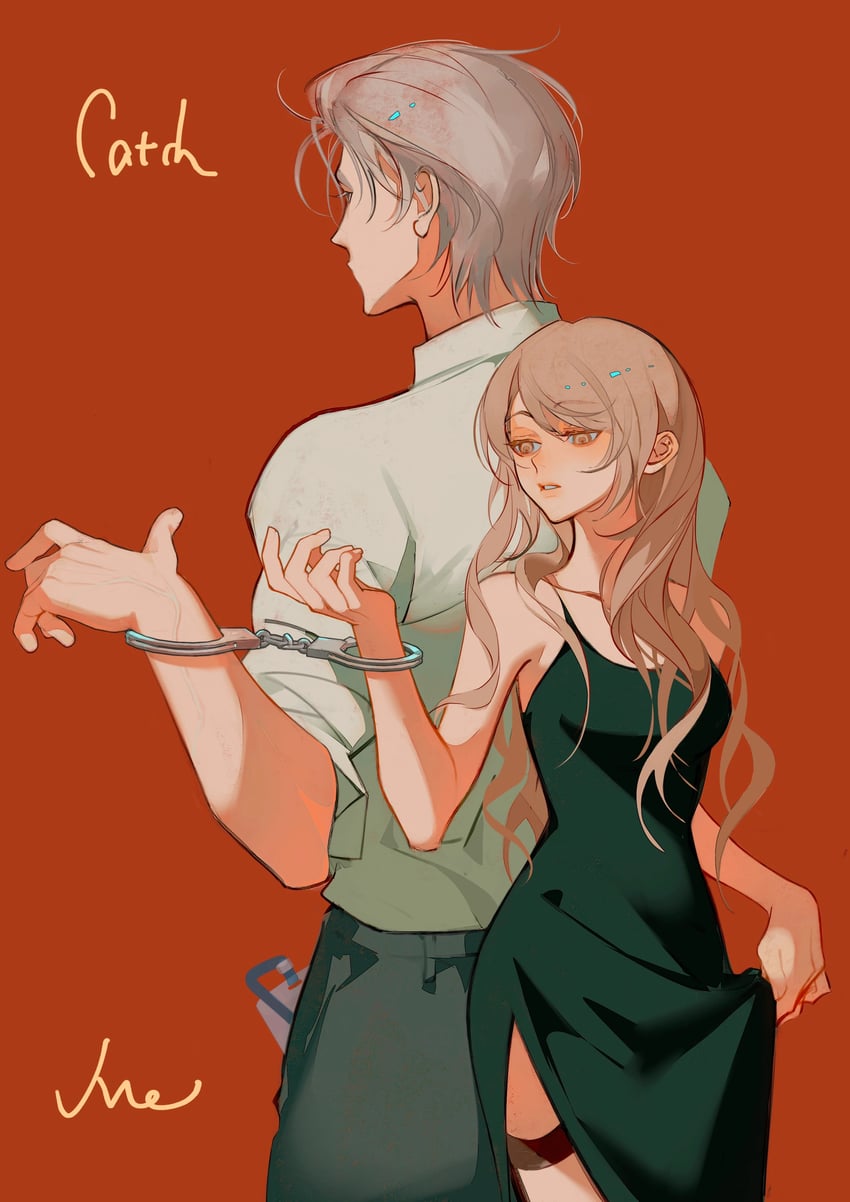 protagonist and charlie su (light and night love) drawn by denpa0304