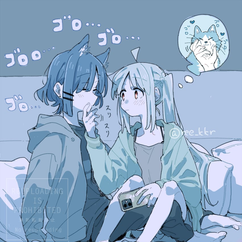 ijichi nijika and yamada ryo (bocchi the rock!) drawn by ree_(re-19)