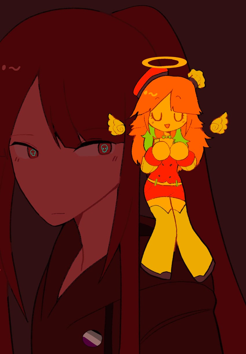 mori calliope and takanashi kiara (hololive and 1 more) drawn by maplemersh26