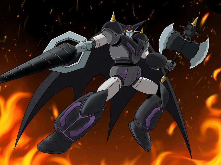 black getter (getter robo and 1 more) drawn by ayachu_(getter_robo_artist)