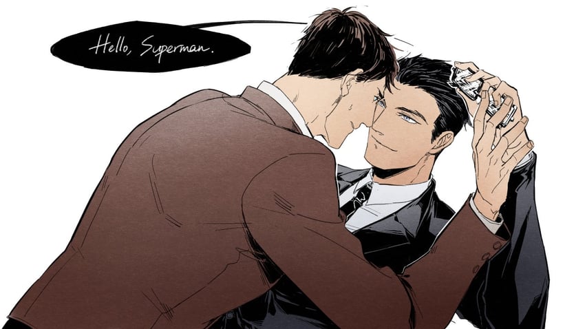 clark kent and bruce wayne (dc comics and 2 more) drawn by pero_(perooooo10)