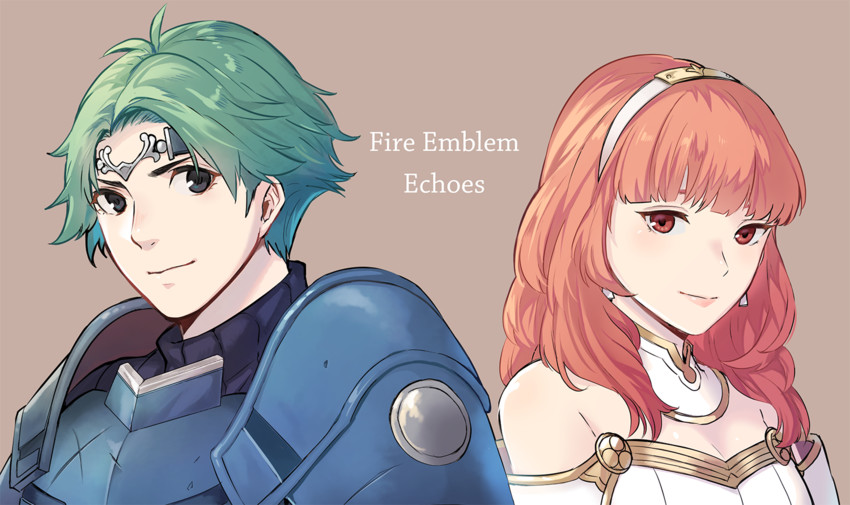 celica and alm (fire emblem and 1 more) drawn by ichikeita