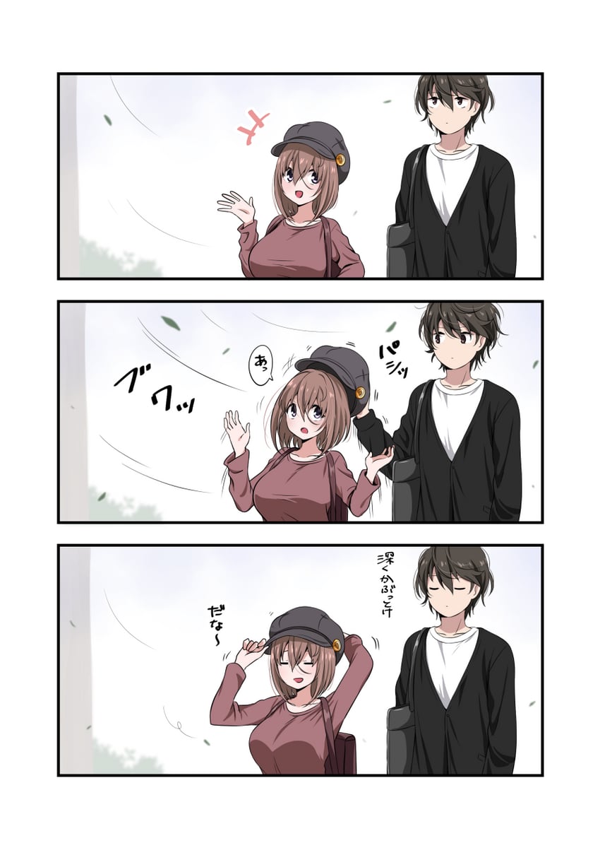 kamihira mao and sasaki yuuto (original) drawn by ikari_manatsu
