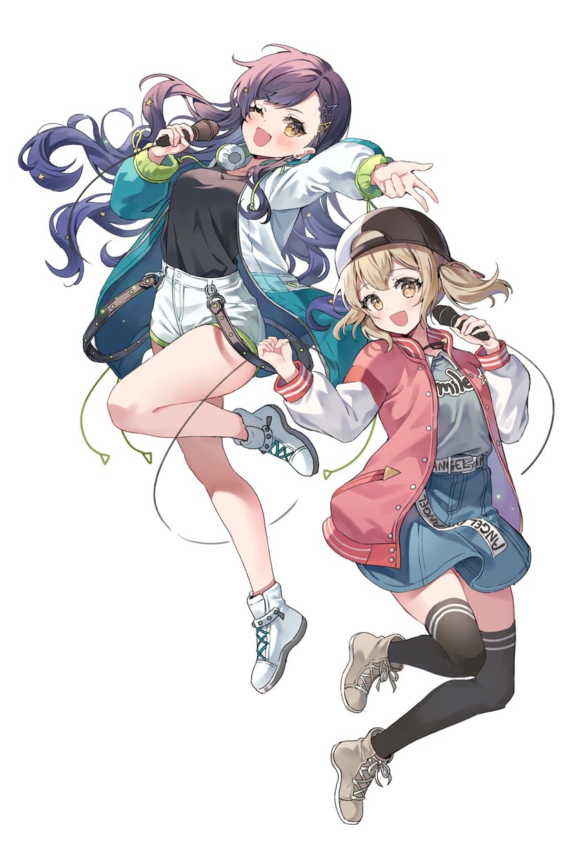 shiraishi an and azusawa kohane (project sekai) drawn by pongu