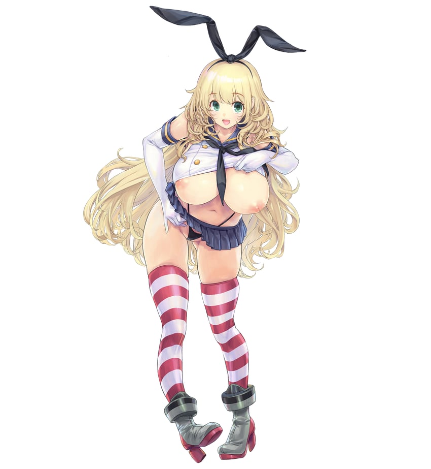 shimakaze and atago (kantai collection) drawn by kiyama_satoshi