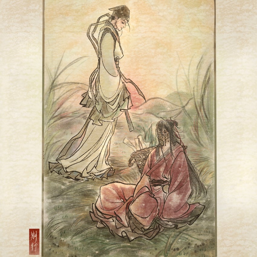 li huowang and zhuge yuan (dao gui yi xian) drawn by chumo-qulingxiao