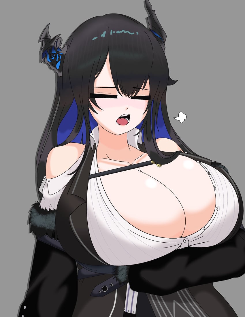 nerissa ravencroft (hololive and 1 more) drawn by themastersos