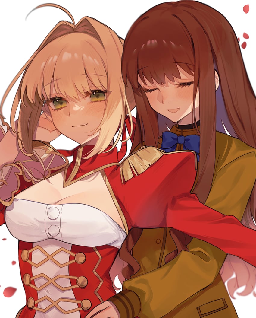 nero claudius and kishinami hakuno (fate and 1 more) drawn by uxco0