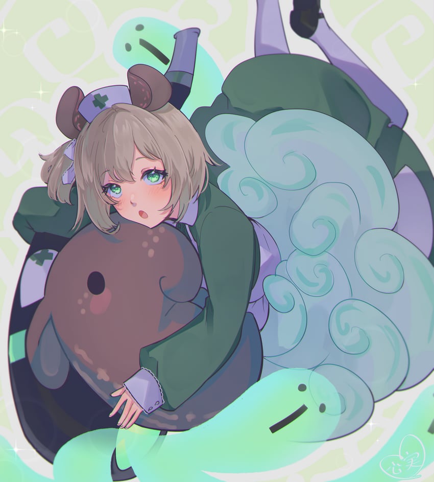 nimi nightmare and naplings (indie virtual youtuber) drawn by kokomi_(aniesuakkaman)