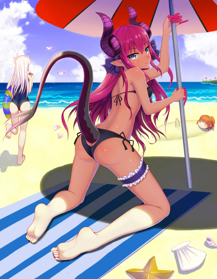 fujimaru ritsuka, elizabeth bathory, and kiyohime (fate and 3 more) drawn by huangchuan_zayu