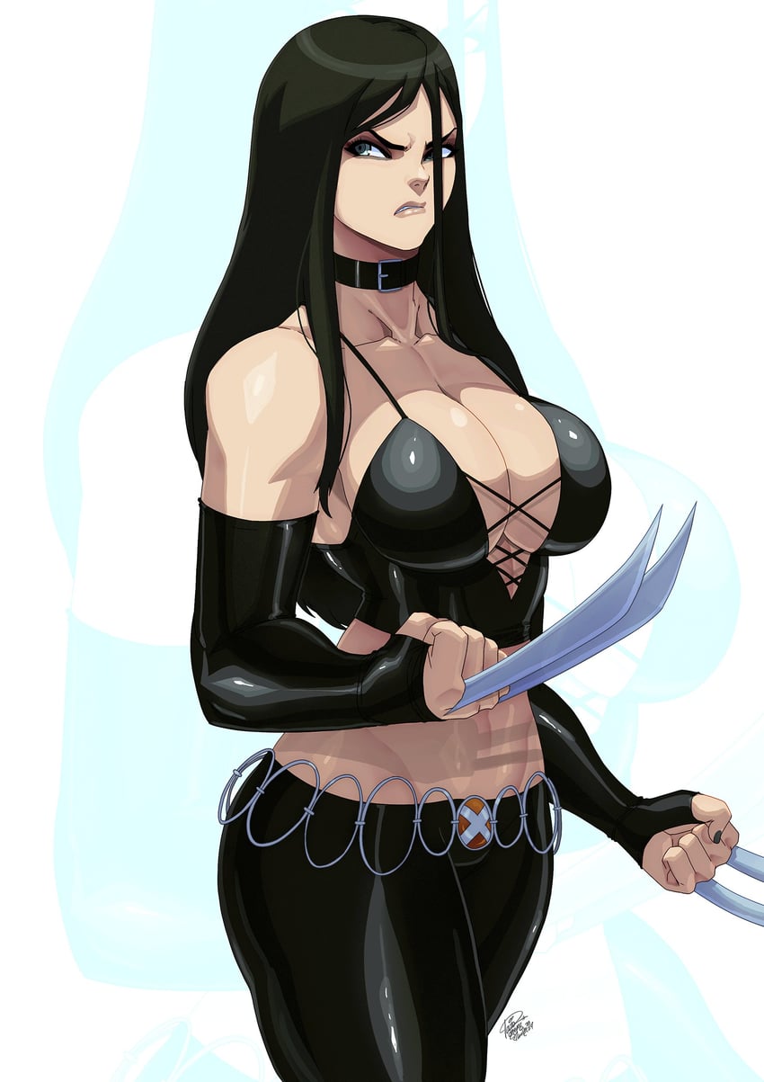 x-23 and laura kinney (marvel and 1 more) drawn by tovio_rogers