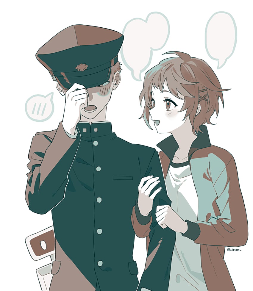 minami natsuno, miura keitarou, and bj (juusan kihei bouei ken) drawn by pankona_(ubsssss)