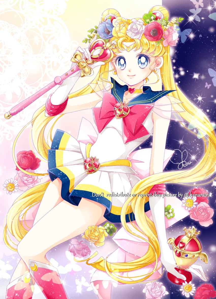 tsukino usagi, sailor moon, and super sailor moon (bishoujo senshi sailor moon and 1 more) drawn by sarashina_kau