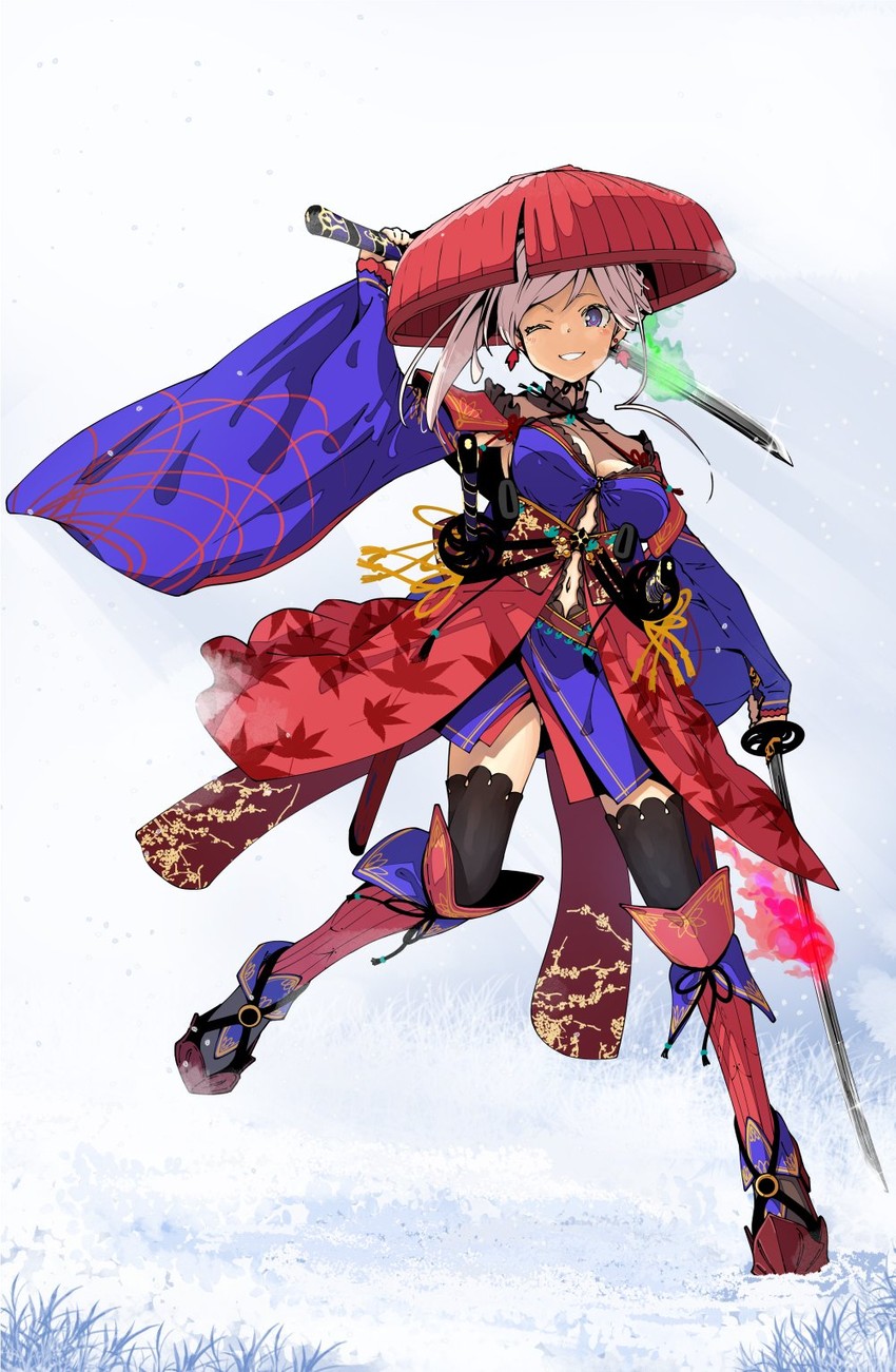 miyamoto musashi (fate and 1 more) drawn by iwasaki_takashi