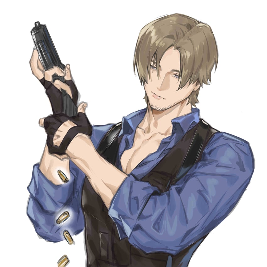 leon s. kennedy (resident evil and 1 more) drawn by naijarski