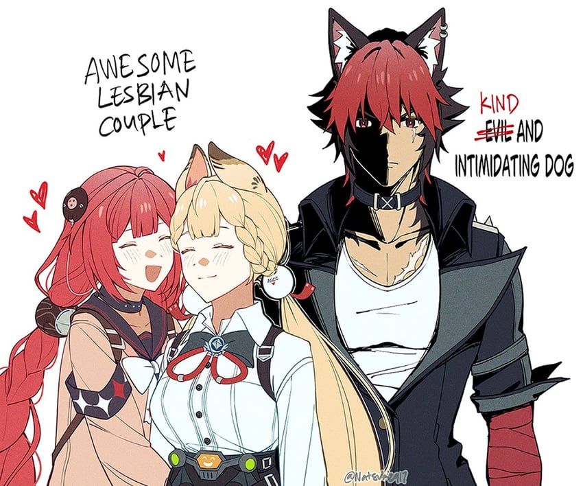 ukinami yuzuha, alice thymefield, and komano manato (zenless zone zero) drawn by natsuki_(2917)
