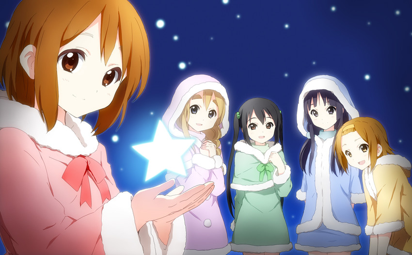 akiyama mio, nakano azusa, hirasawa yui, tainaka ritsu, and kotobuki tsumugi (k-on!) drawn by kakiuchi_itsuki