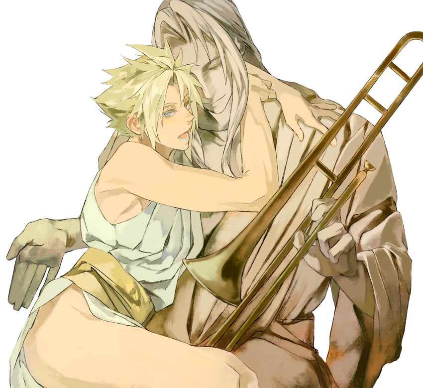 cloud strife and sephiroth (final fantasy and 1 more) drawn by xscr1205