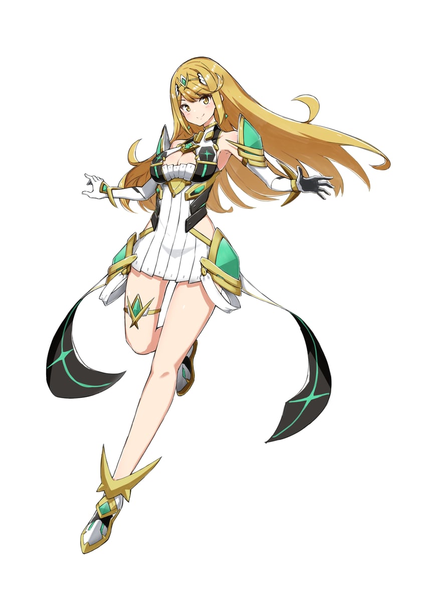 mythra (xenoblade chronicles and 1 more) drawn by aotsuba