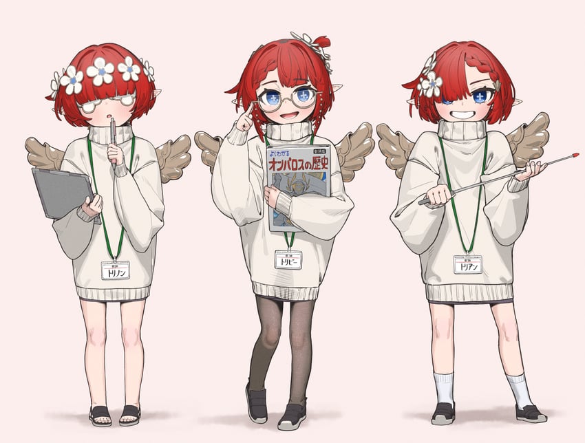 tribbie, trianne, and trinnon (honkai and 1 more) drawn by mash_illust