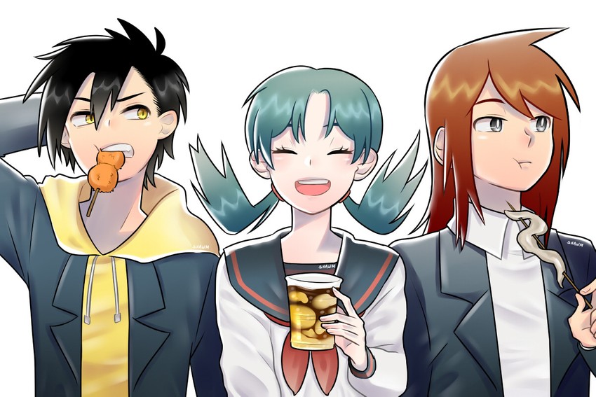 ethan, silver, and kris (pokemon and 1 more) drawn by shawm_(artist)